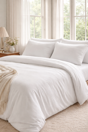 Елегантен калъф за завивка от бархет, 150/220 см. Луксозно усещане за спокоен сън.