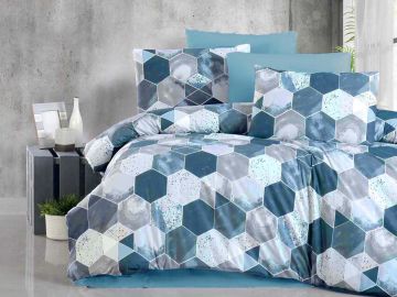 Единичен спален комплект-Плик 150/220 см,чаршаф без ластик 140/240 см,калъфка 50/70 