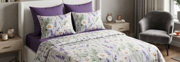 Спален комплект с два плика -Цветна полянка- Неустоим комфорт!