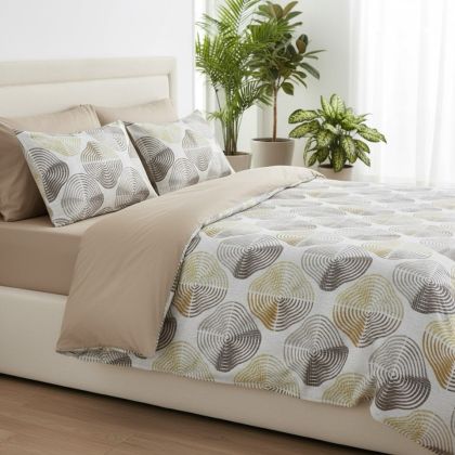 Комплект спално бельо с два плика и чаршаф с ластик - елегантен комфорт за вашата спалня!