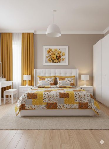 Комплект спално бельо с два плика и чаршаф с ластик - елегантен комфорт за вашата спалня!