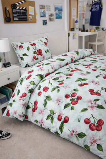 Спален комплект "Череши" - Единичен - Слънчев стил за вашата спалня!