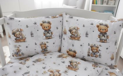 Моряче -Пликче 120/150 см,долно чаршафче 120/160 см,калъфка 50/37 см-Ранфорс-10 бр в пакет