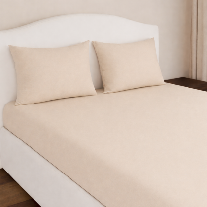 Бархетен Чаршаф с Ластик: Луксозен комфорт за вашата спалня. Насладете се на мекота!