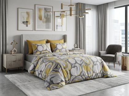 Спален комплект Лукс "Златен мрамор" - мекота и стил за вашата спалня!