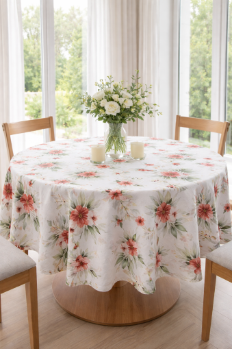 Кръгла покривка -диаметър 160 см-Озарете вашата трапеза !