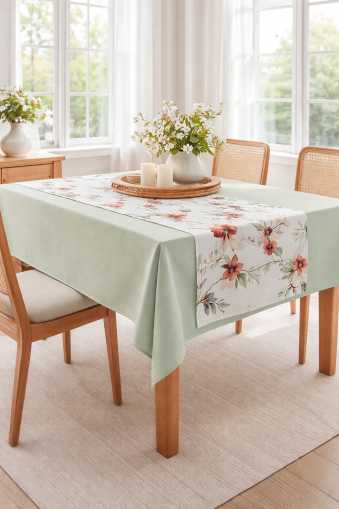 Елегантен комплект покривка 120/180 см и тишлайфер за маса 50/180 см