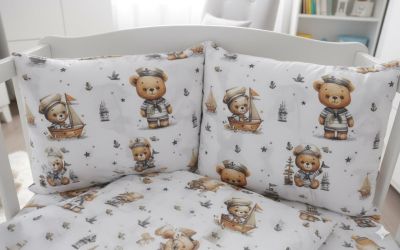 Моряче -Пликче 120/150 см,долно чаршафче 120/160 см,калъфка 50/37 см-Ранфорс-10 бр в пакет