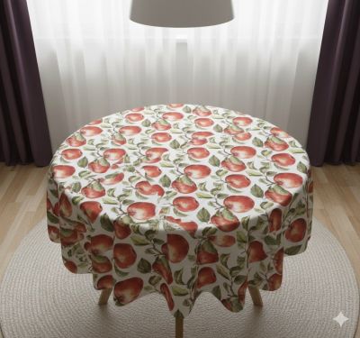 Покривка за маса  100/160 см "Детелина за щастие и капчици роса"