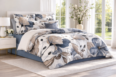 Спален комплект с плик 200/220,чаршаф с ластик 180/200/20 см,калъфки 2 бр