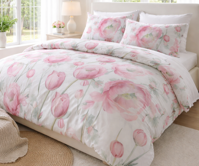 Единичен спален комплект-Плик 150/220 см,чаршаф без ластик 140/240 см,калъфка 50/70 