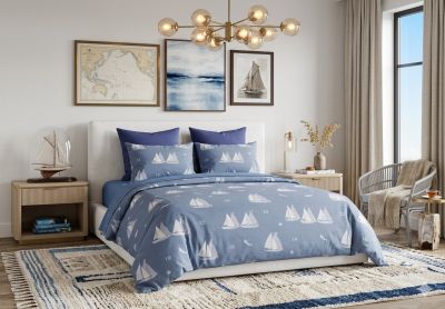 Платноходки-Единичен Спален Комплект , Чаршаф с Ластик 