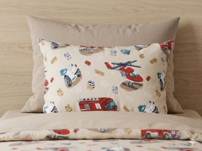 Детски спален комплект Транспорт - Мека нежност за сладки сънища!