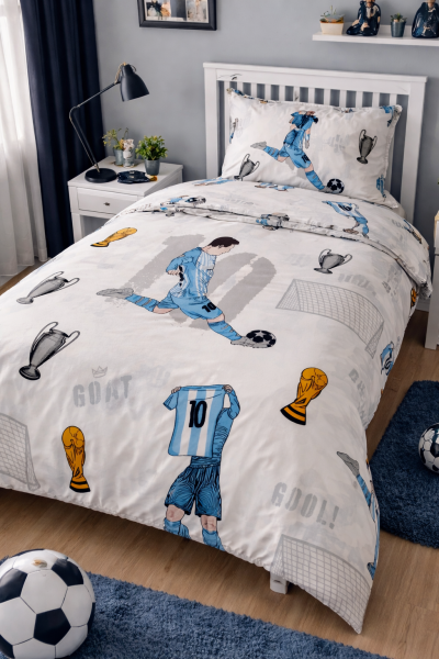 Единичен спален комплект с олекотена завивка 